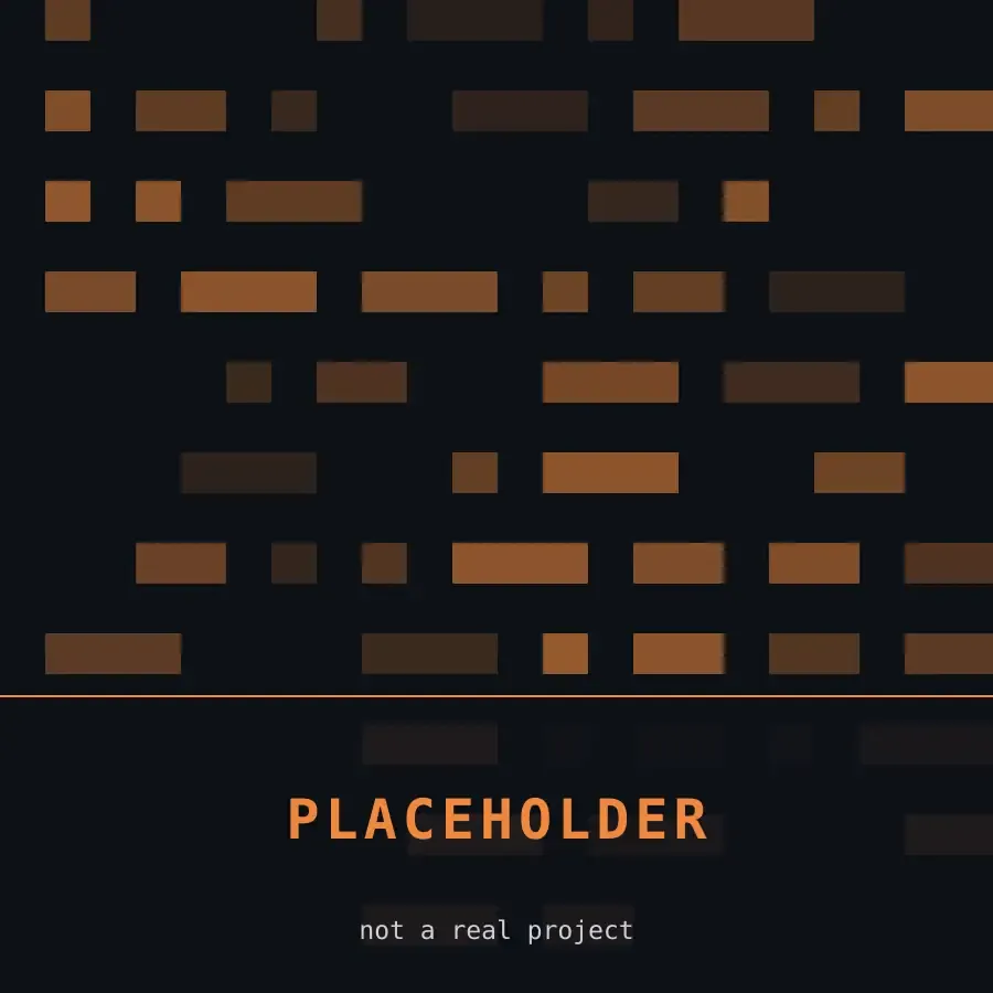 Placeholder artwork: an amber geometric pattern on near-black, labelled Placeholder AI App 03.