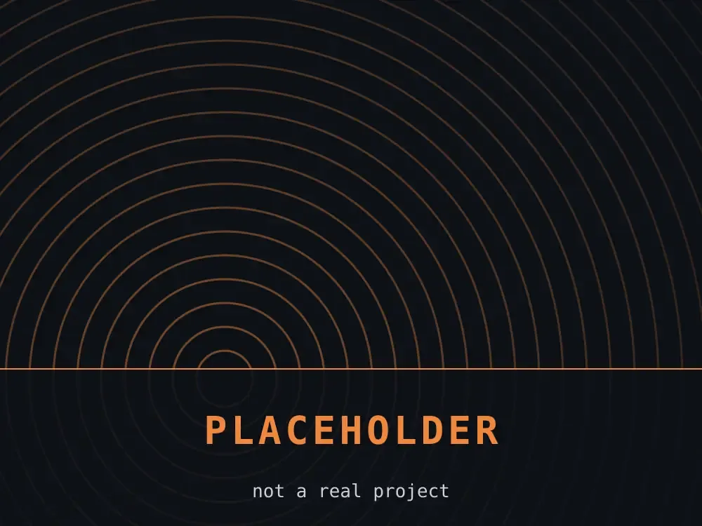 Placeholder artwork: an amber geometric pattern on near-black, labelled Placeholder Print 04.