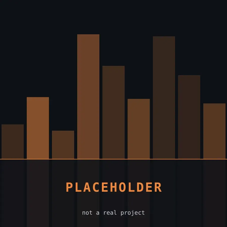 Placeholder artwork: an amber geometric pattern on near-black, labelled Placeholder App 05.