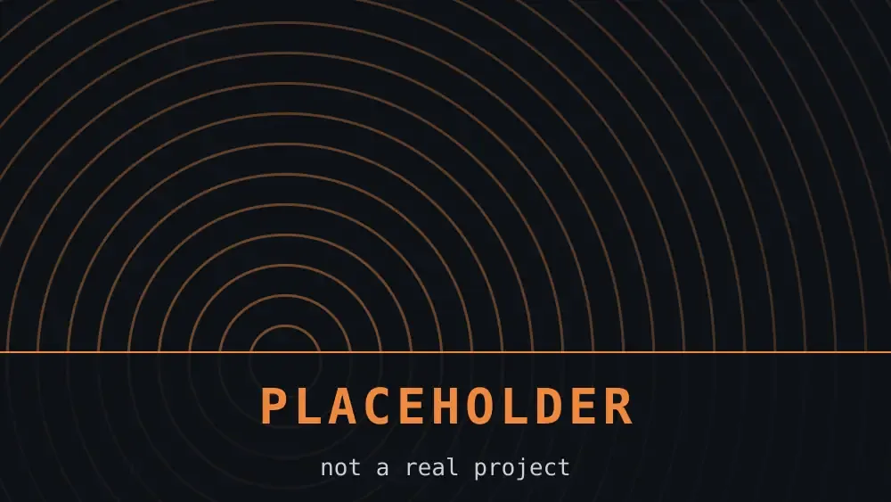 Placeholder artwork: an amber geometric pattern on near-black, labelled Placeholder Game 04.