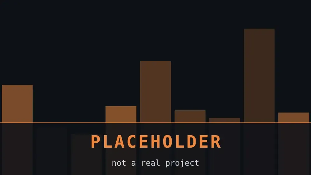 Placeholder artwork: an amber geometric pattern on near-black, labelled Placeholder Open Source 02.