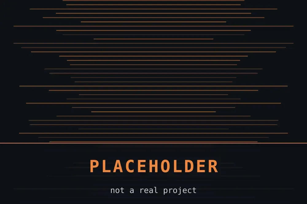 Placeholder artwork: an amber geometric pattern on near-black, labelled Placeholder Open Source 04.