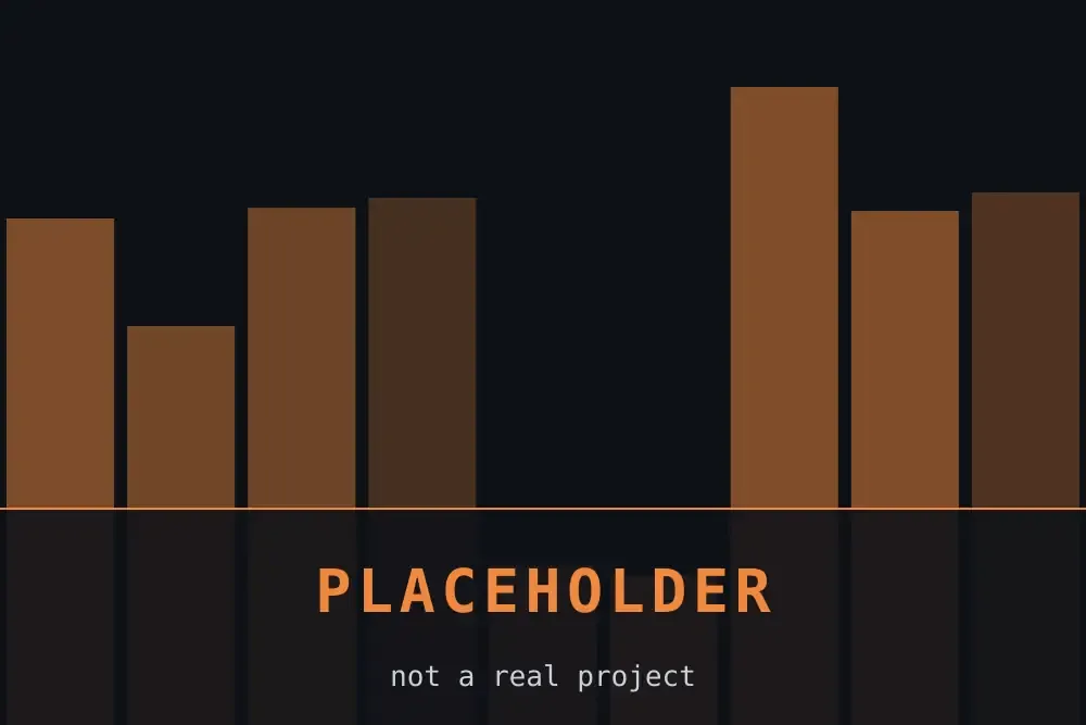 Placeholder artwork: an amber geometric pattern on near-black, labelled Placeholder Print 01.
