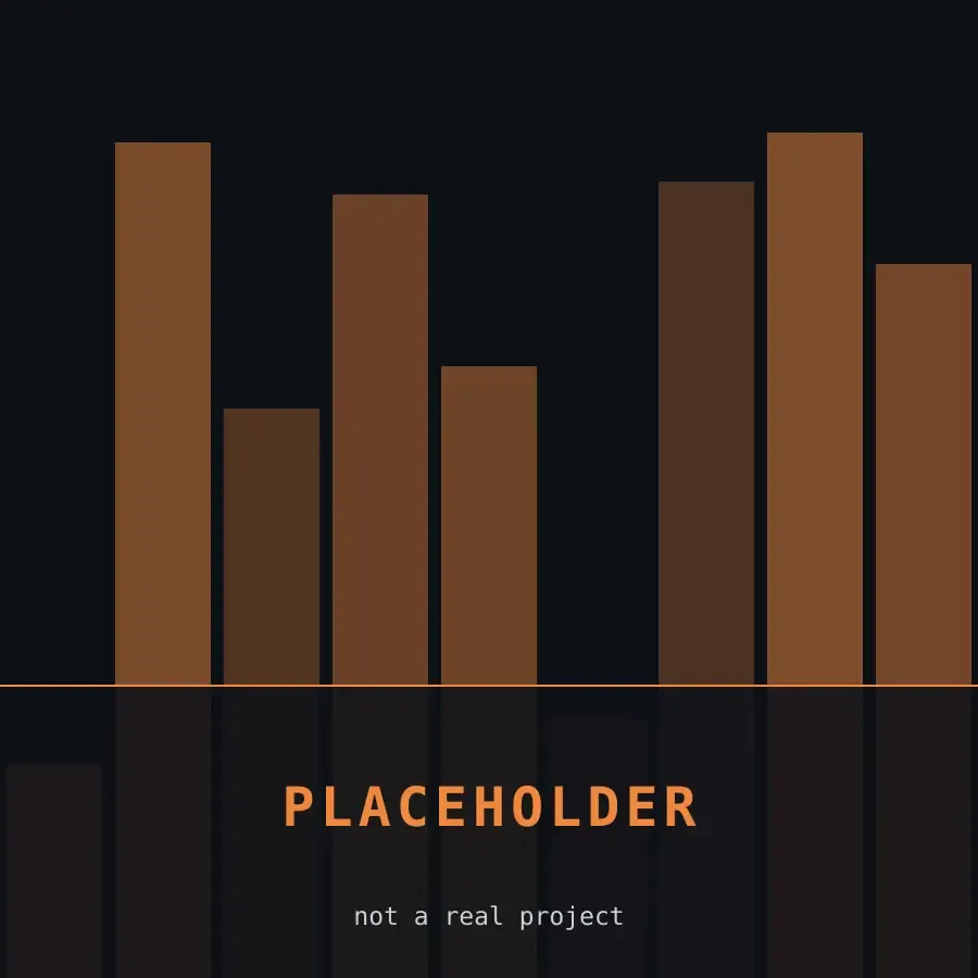 Placeholder artwork: an amber geometric pattern on near-black, labelled Placeholder Print 06.