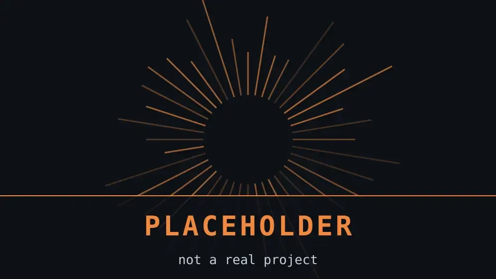 Placeholder artwork: an amber geometric pattern on near-black, labelled Placeholder Print 07.